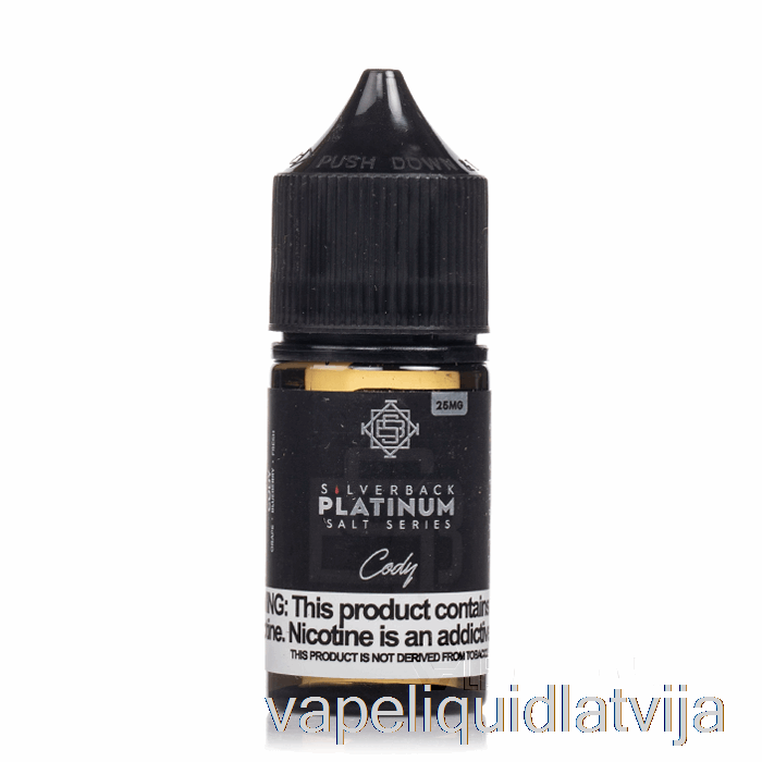 Cody - Silverback Platinum Series Salts - 30ml 45mg Vape šķidrums